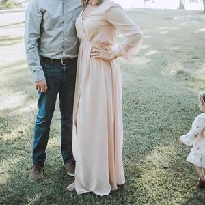 Lulu’s Blush Maxi Dress